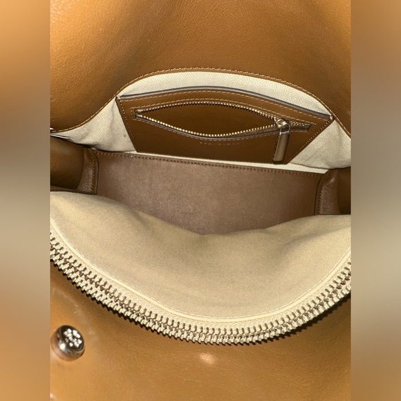 Rare Tory Burch Lee Radziwill Small Double Bag in Croc Embossed brown/shale - Picture 12 of 15